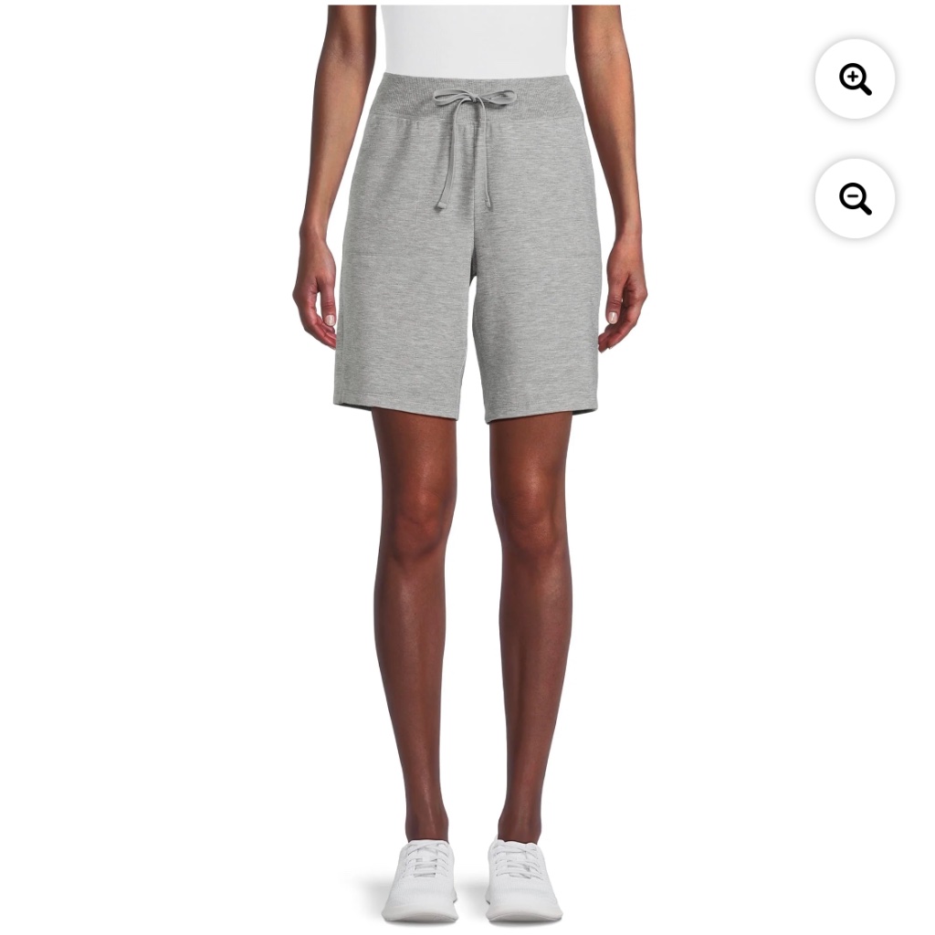 Athletic Works Women’s Med. Grey Heather Bermuda Shorts Size Small Nwt — image 3 of 7
